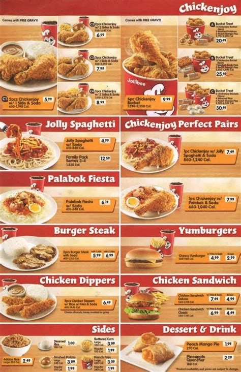 jollibee menu 2021|jollibee chicken joy price list.